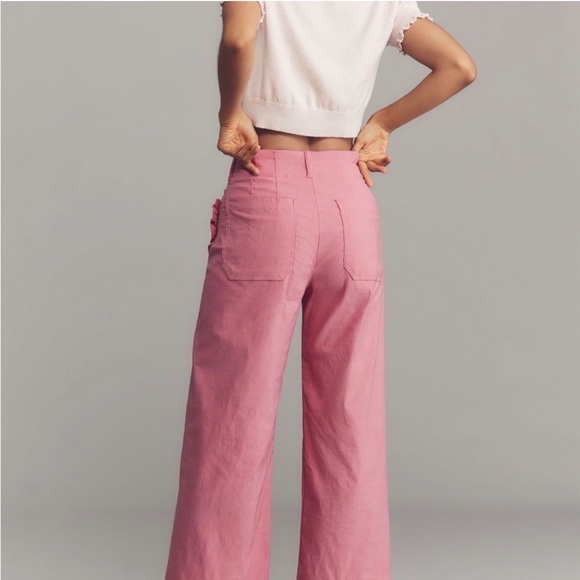 Maeve Anthropologie Collette Heart pink pants - Picture 2 of 4